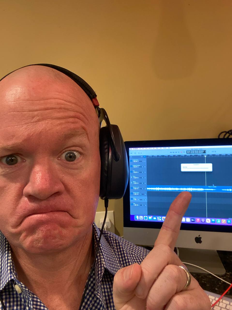 Steve Tatum recording The Perfect Album Side